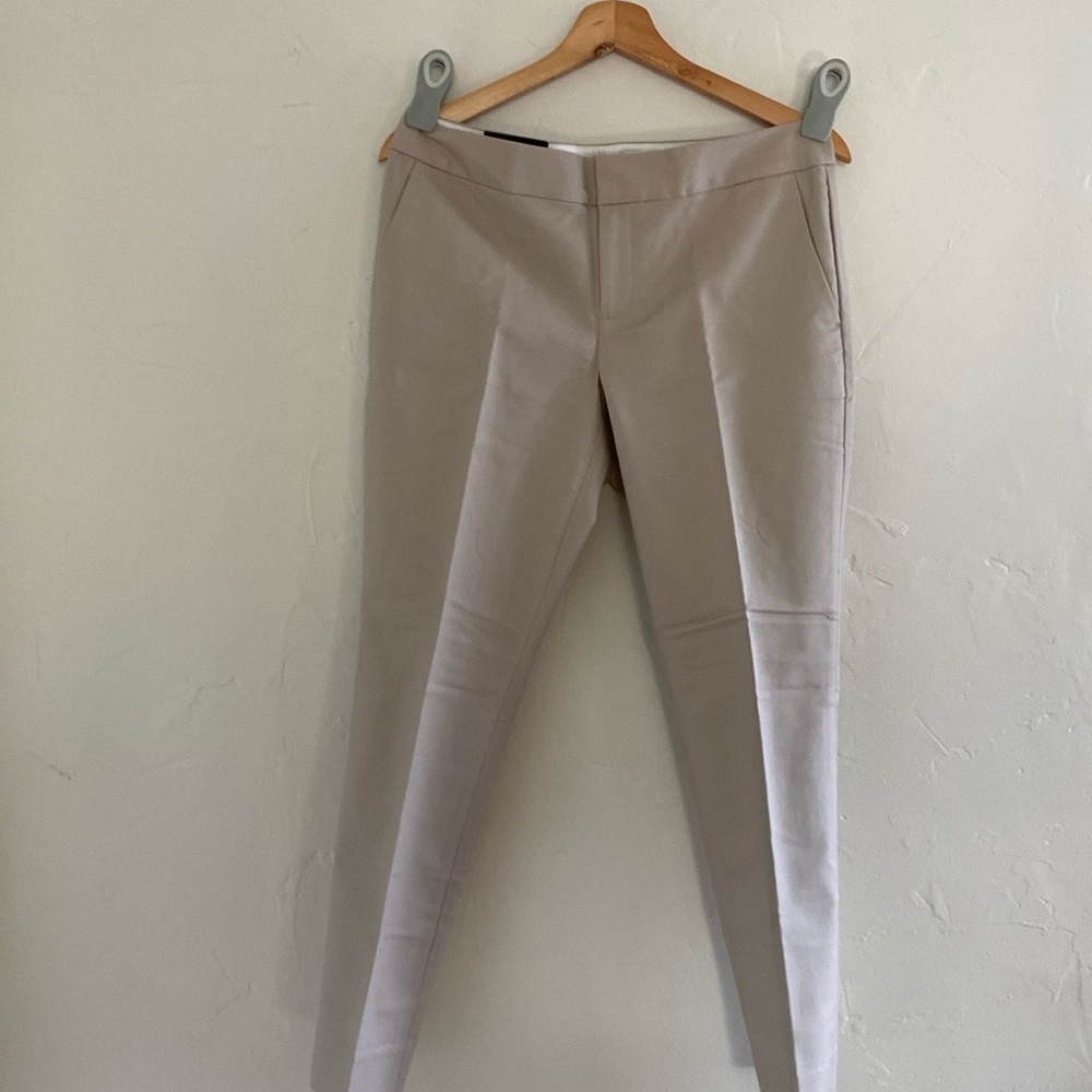 Banana Republic Hampton Fit Crop Dress Pants‎ Beige Khaki Size 6 NWT